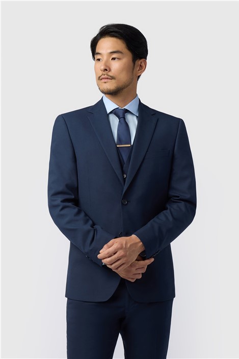 Limehaus Regular Fit Navy Blue Stretch Men's Suit Jacket