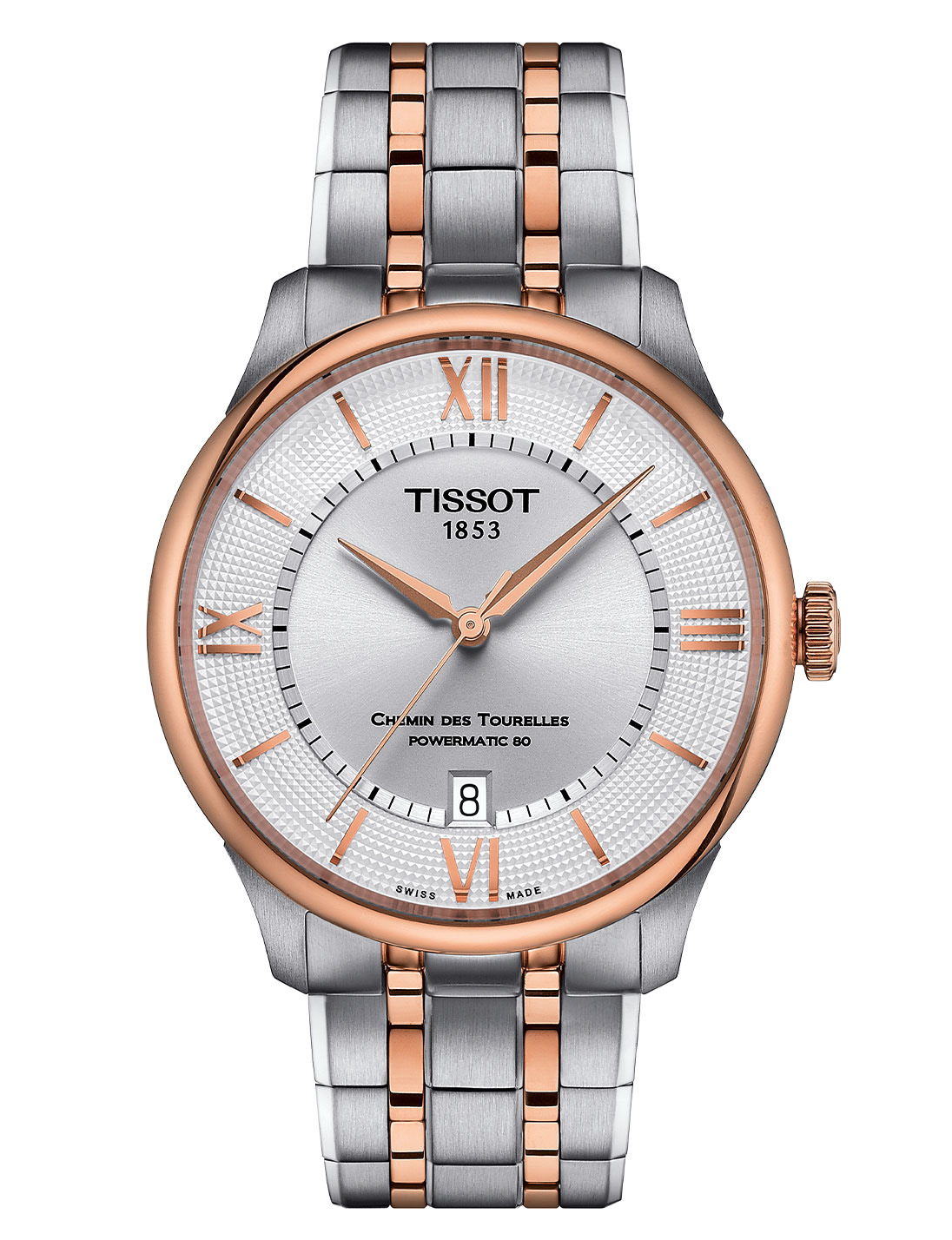 Tissot Chemin Des Tourelles Powermatic 80 Mens Multicolour Watch T1398072203800 Stainless Steel - One Size