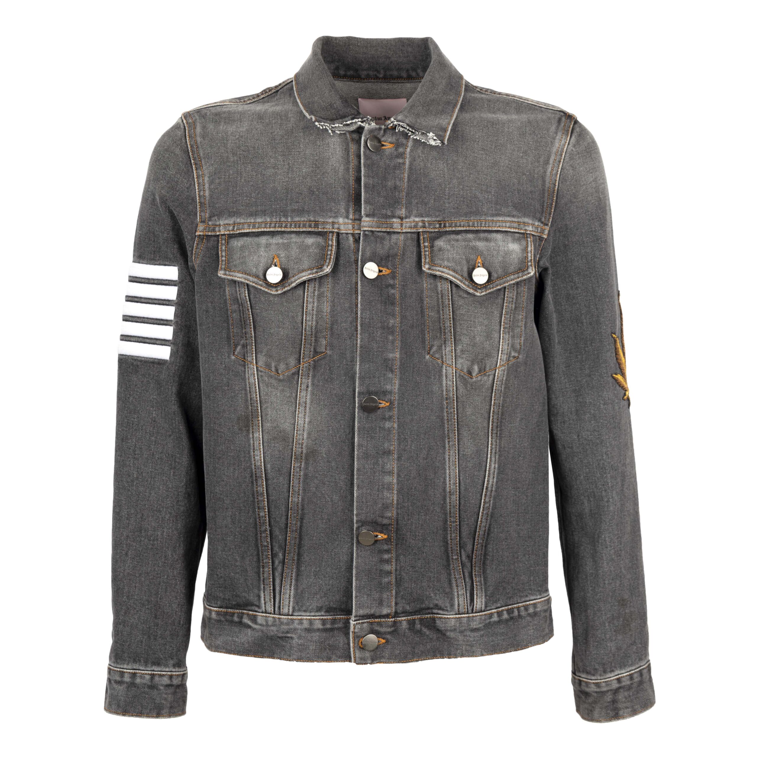 Palm Angels Pre-owned Womens Denim Jacket - '10s - Grey Cotton - Size EU 42 (Womens)