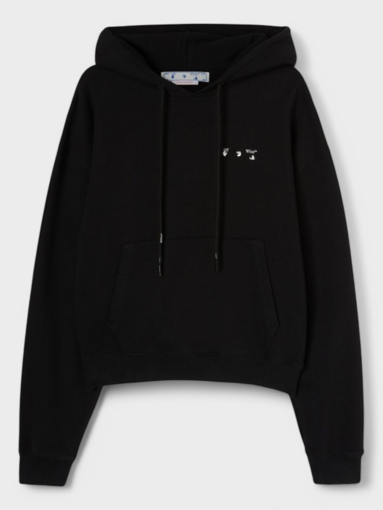 Off-White Mens Caravag Paint Over Hoodie 'Black' Cotton - Size X-Small