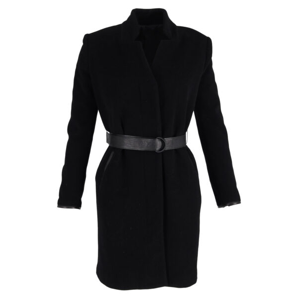 Acne Studios Pre-owned Womens Belted coat in Black Wool - Size Medium