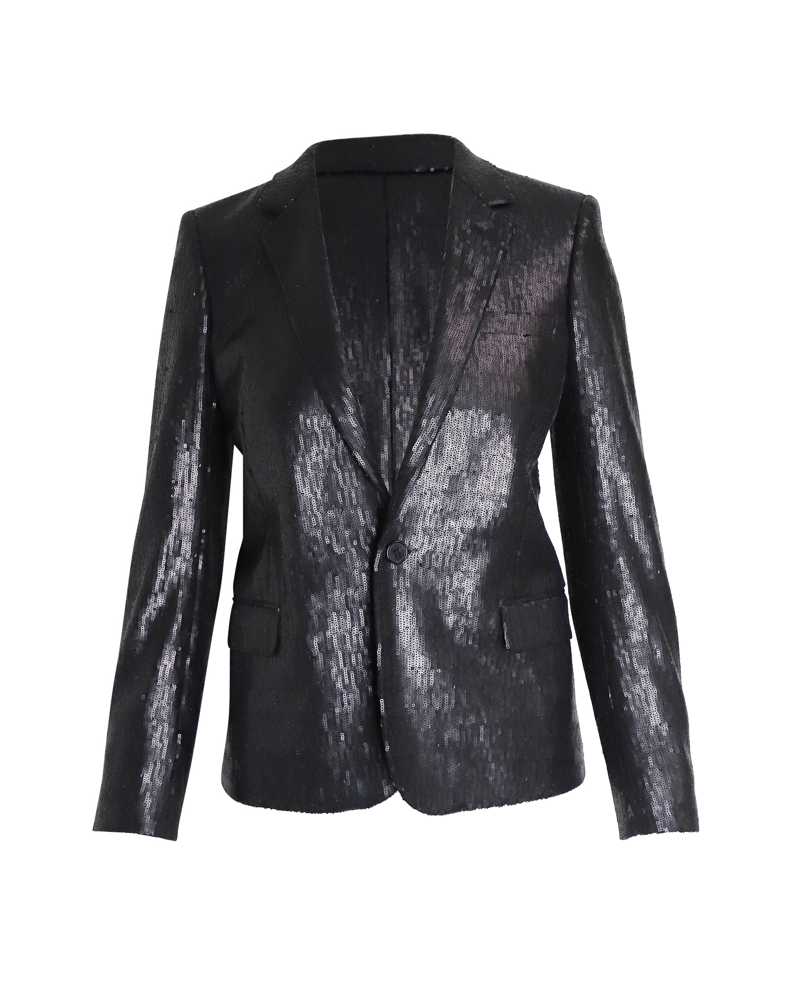 Saint Laurent Pre-owned Womens Evening Jacket in Black Sequin - Size X-Small
