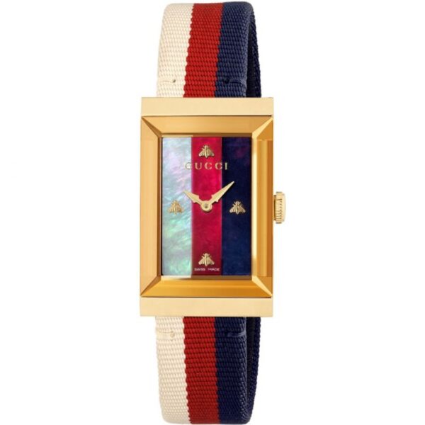 Gucci YA147405 G-Frame Multicolour Womens Watch - Stylish and Elegant Silicone - One Size