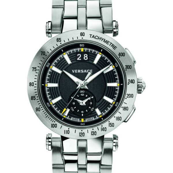 Versace WCVAH0116 Mens V Race Watch - Silver - One Size