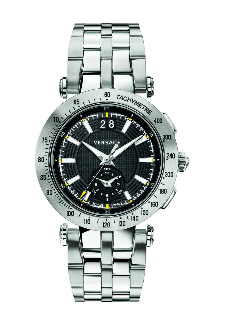 Versace WCVAH0116 Mens V Race Watch - Silver - One Size