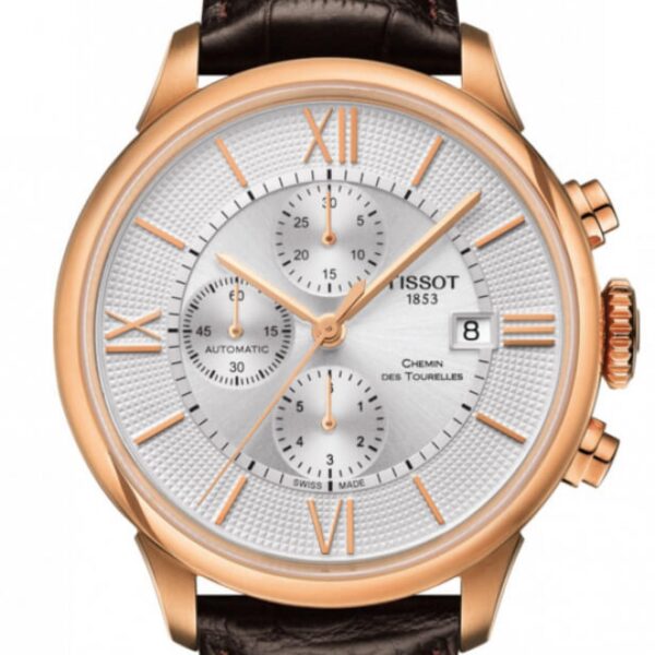 Tissot Chemin Des Tourelles Mens Brown Watch T0994273603800 Leather - One Size