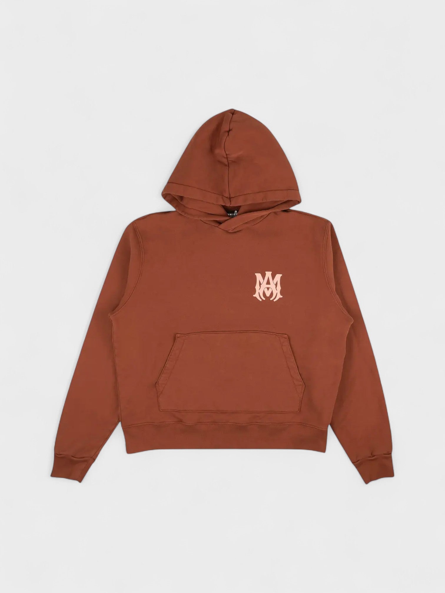 Amiri Mens MA Core Logo Hoodie Clay Peach - Brown - Size X-Large