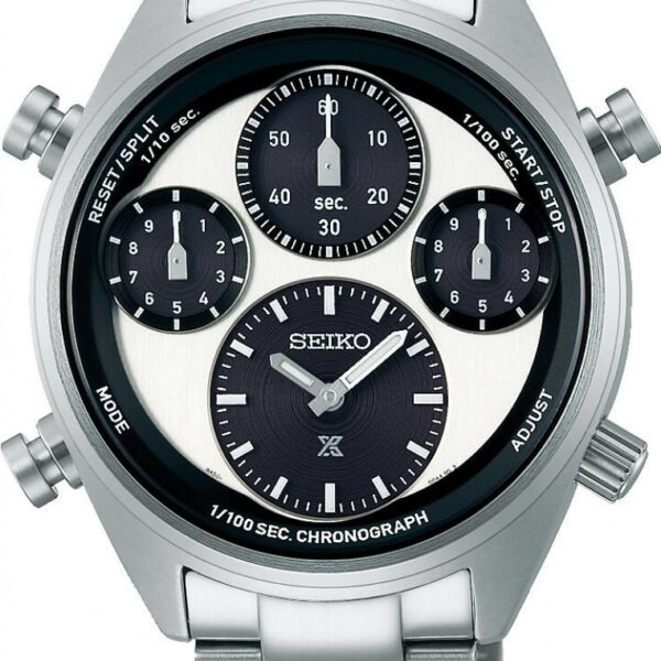 Seiko SFJ001P1 Mens Prospex Speedtimer Watch - Silver Stainless Steel - One Size