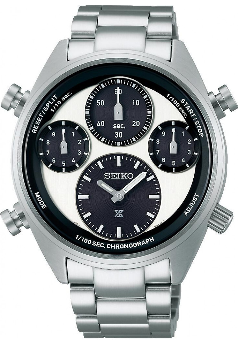 Seiko SFJ001P1 Mens Prospex Speedtimer Watch - Silver Stainless Steel - One Size