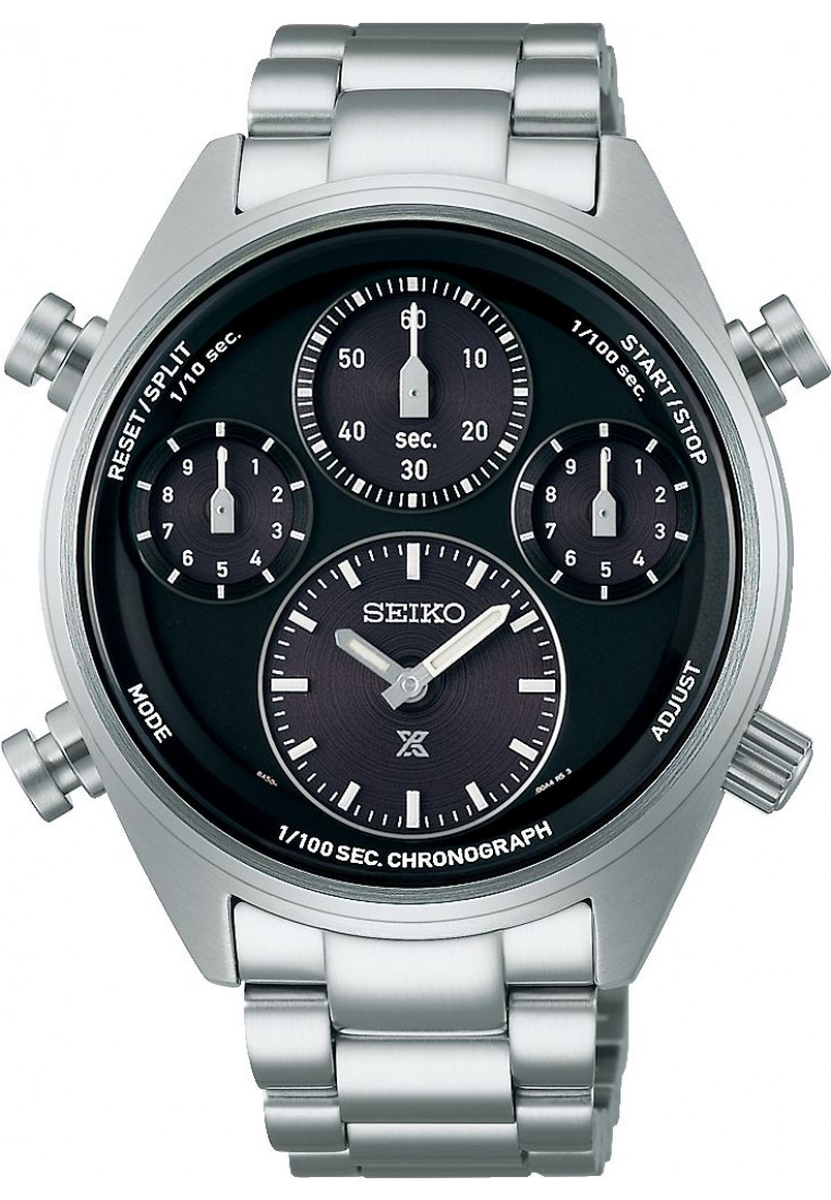 Seiko SFJ003P1 Mens Prospex Speedtimer Watch - Silver Stainless Steel - One Size
