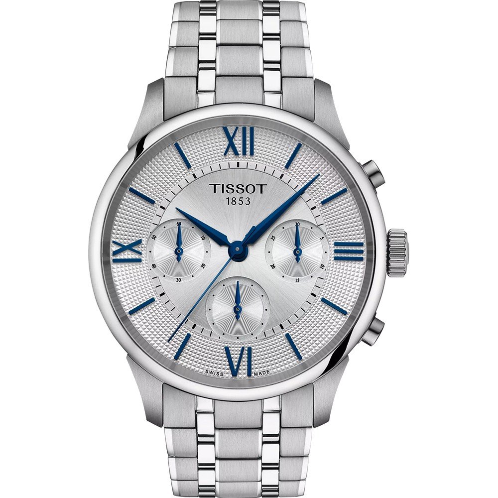 Tissot Chemin Des Tourelles Mens Silver Watch T1394621103800 Stainless Steel - One Size