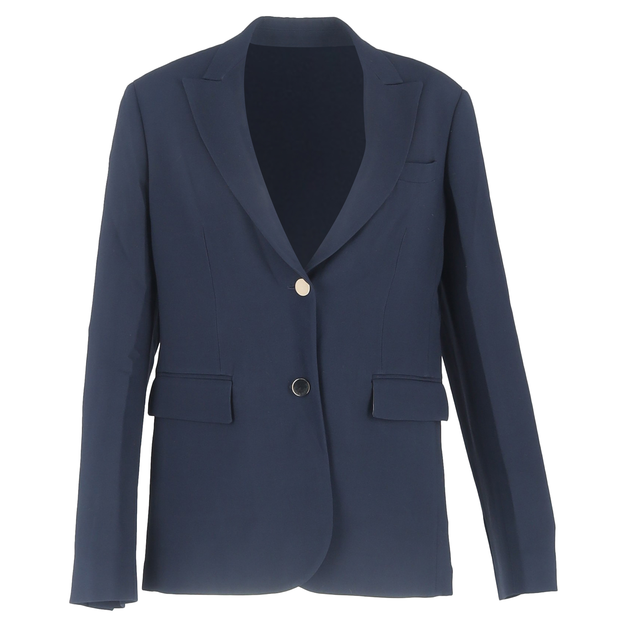 Loro Piana Pre-owned Womens Single Breasted Blazer in Navy Blue Wool - Size EU 46 (Womens)