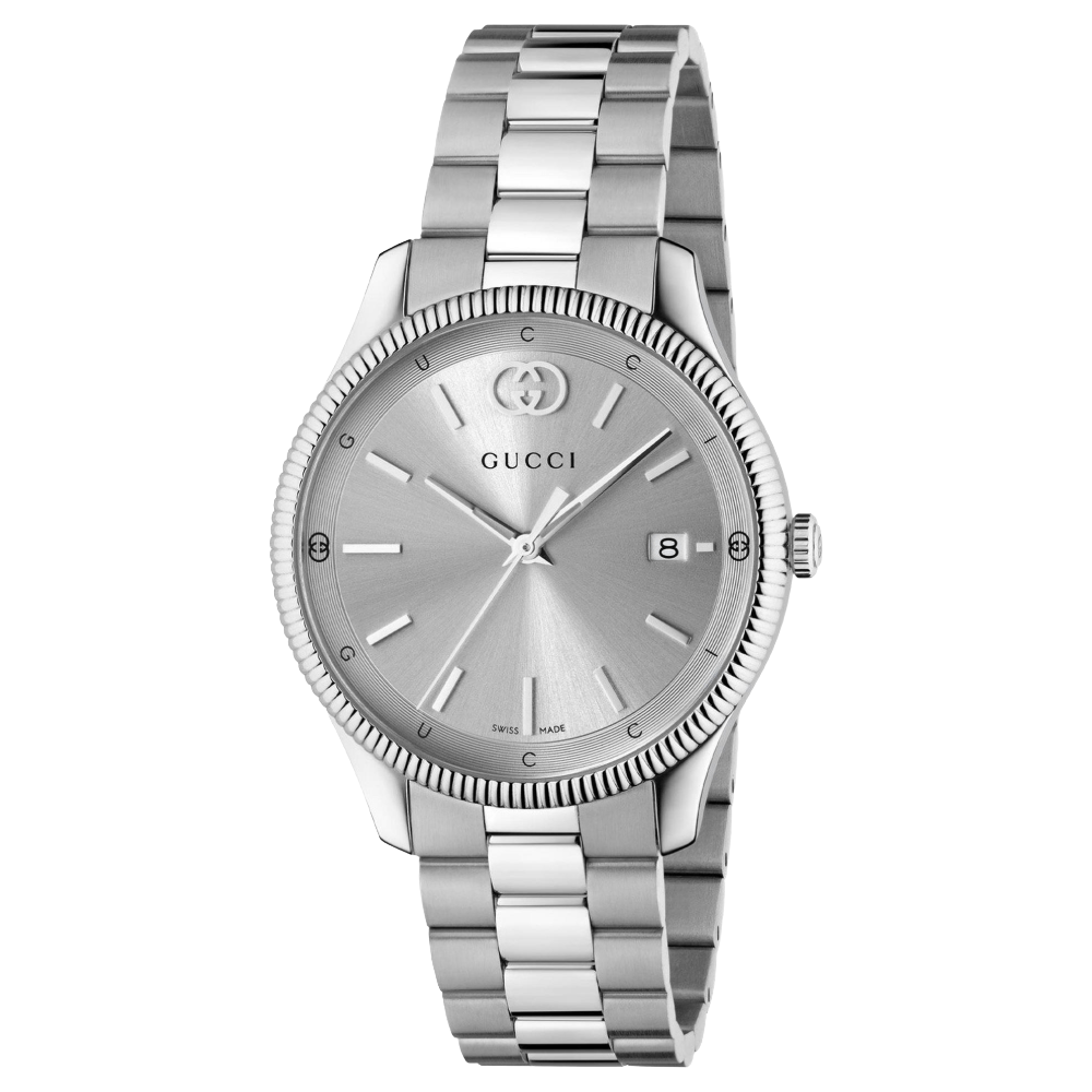 Gucci YA1264232 G-Timeless Silver Dial Mens Watch Stainless Steel - One Size