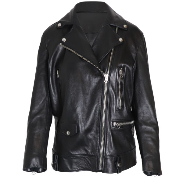 Acne Studios Pre-owned Womens Biker Jacket in Black Leather - Size EU 34 (Womens)