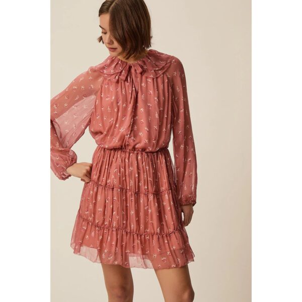 Velma Floral Print Ruffled Mini Dress
