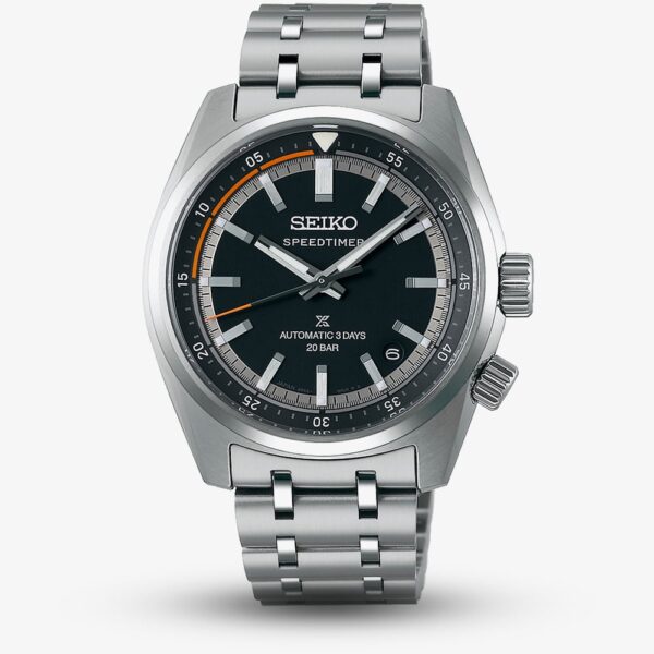 Seiko Mens Prospex Speedtimer 6R Compact Countdown Black Watch SPB515J1