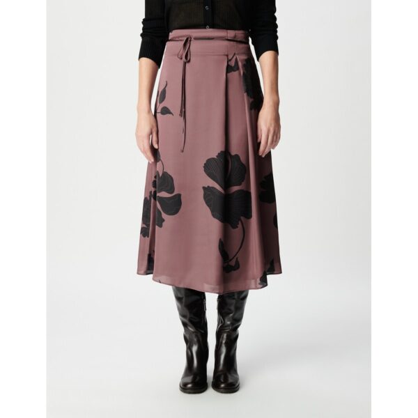 Floral Print Midi Skirt