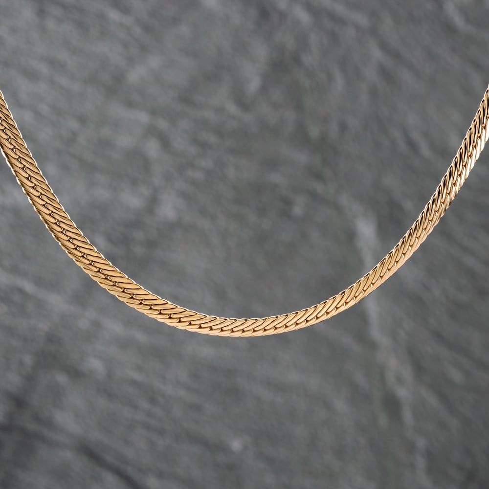 Pre-Owned 9ct Yellow Gold 15 Inch Snake Chain 41041663