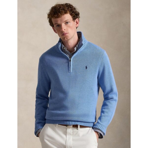 Cotton Half Zip Jumper