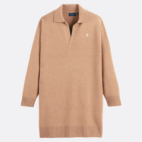Short Polo Collar Jumper Dress