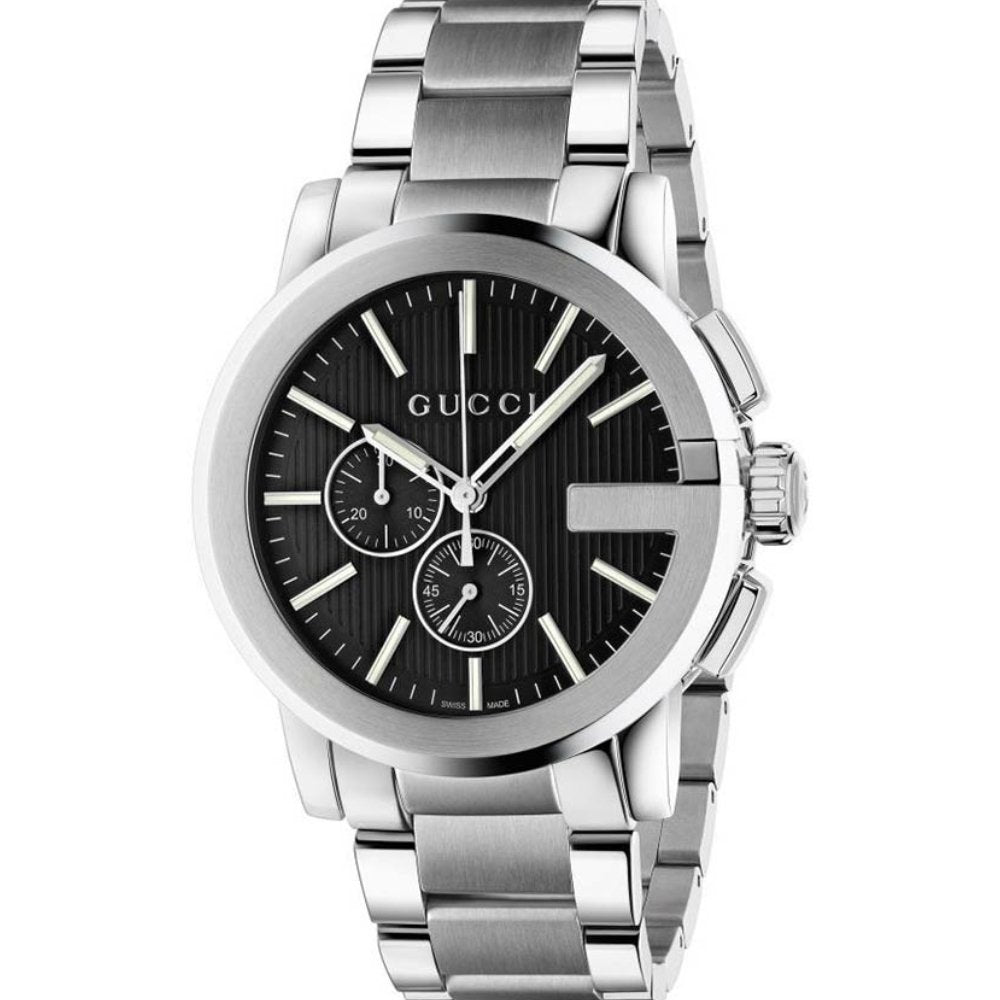 Gucci G-Chrono YA101204 Quartz Mens Watch - Silver Stainless Steel - One Size