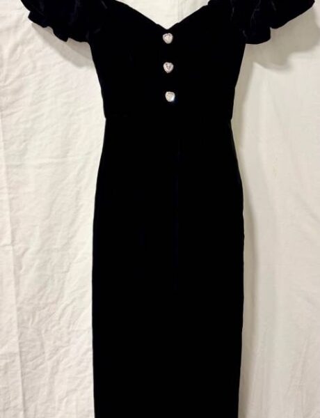 Alessandra Rich Velvet Dress Black Size: 8