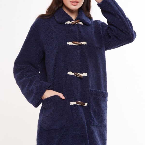 Louche Narimane Borg Duffle Coat - Navy