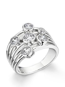 Love Diamond 9K White Gold 1.00Ct Bubble Diamond Ring