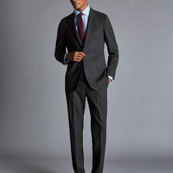 Charles Tyrwhitt Slim Fit Super 120s Wool Suit Jacket Grey