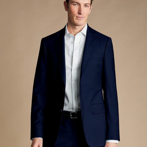 Charles Tyrwhitt Merino Wool Rich Blazer Dark Navy