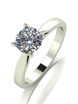 Moissanite 9Ct Gold 1Ct Special Edition 100 Facets Solitaire Ring