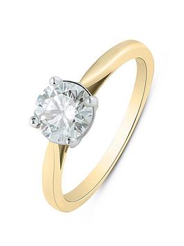 Love Diamond 1Ct Round Diamond Solitaire Ring G Vs+ Lab Grown