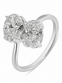 Love Diamond 2.00Ct 'Me & You' Diamond Ring Lab Grown