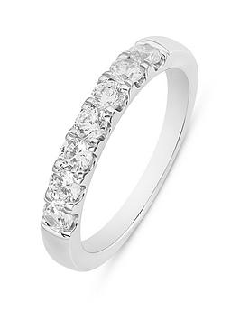 Love Diamond 0.50Ct Diamond Half Eternity Ring Lab Grown