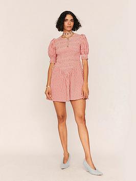 Summery Maude Check Mini Dress