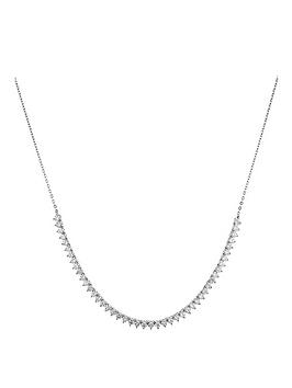 Created Brilliance Harriet 9Ct White Gold 1.52Ct Lab Grown Diamond Tennis Necklace 18 Inches
