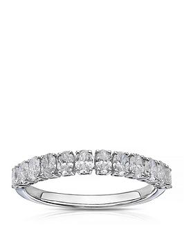 Harriet 14Ct White Gold Oval Eternity 0.75Ct Lab Grown Diamond Ring