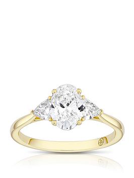 Harriet 14Ct Yellow Gold Oval Trilogy 1.25Ct Lab Grown Diamond Ring