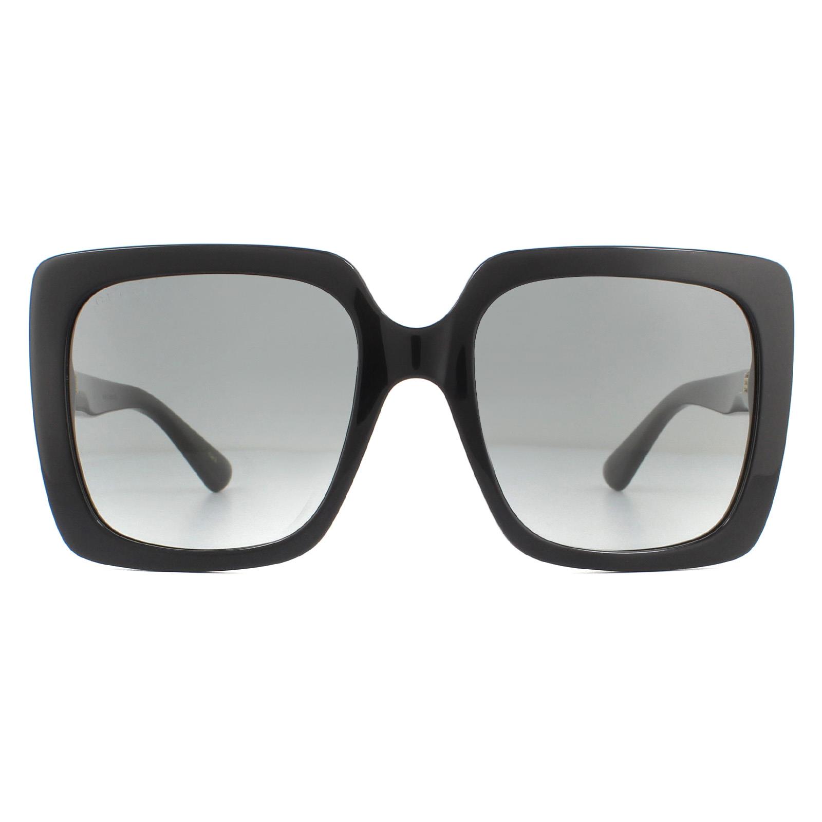 Gucci Womens Sunglasses GG0418S 001 Black Grey Gradient - One Size