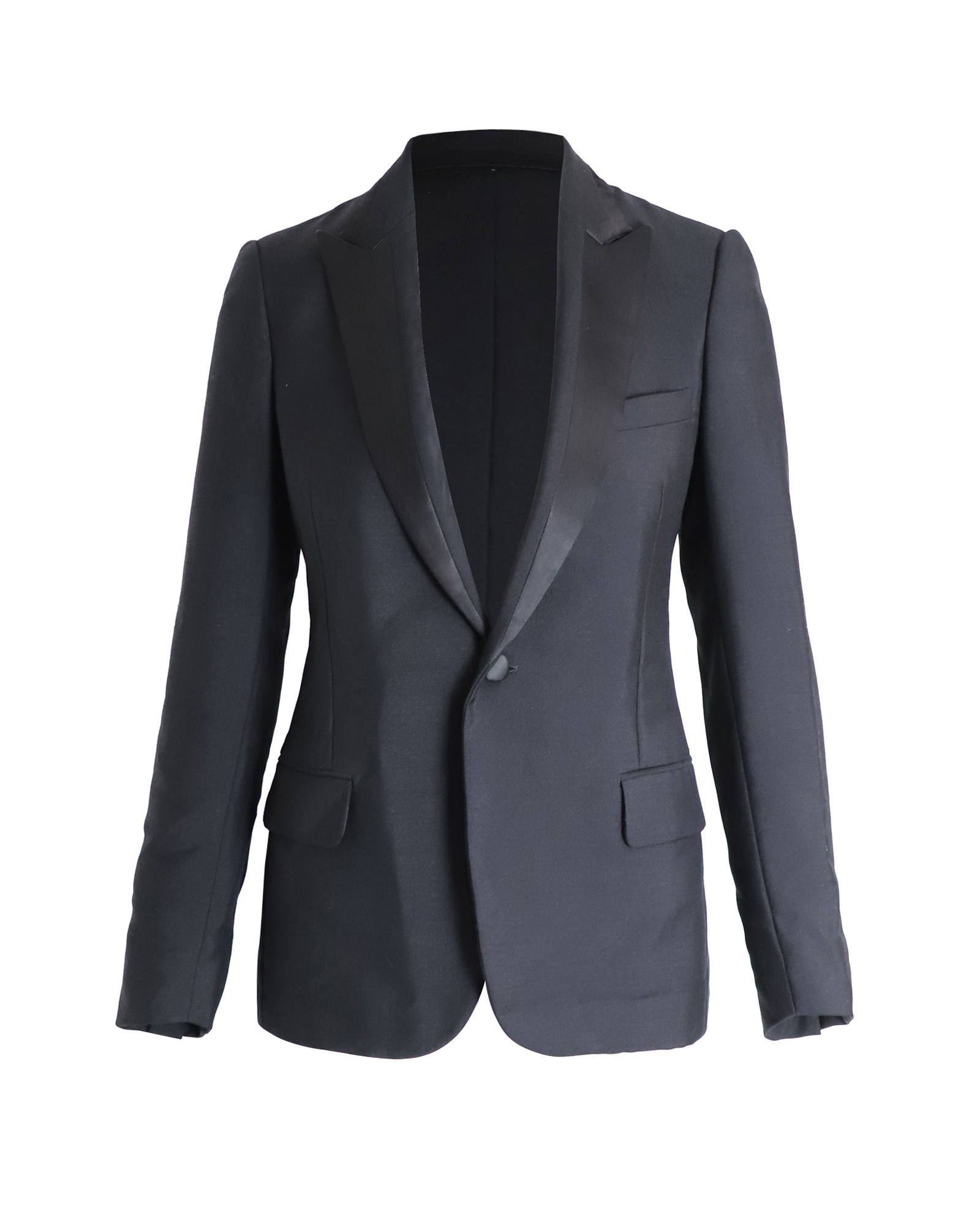 Dior Pre-owned Womens Single-Breasted Blazer in Black Wool - Size EU 40 (Womens)