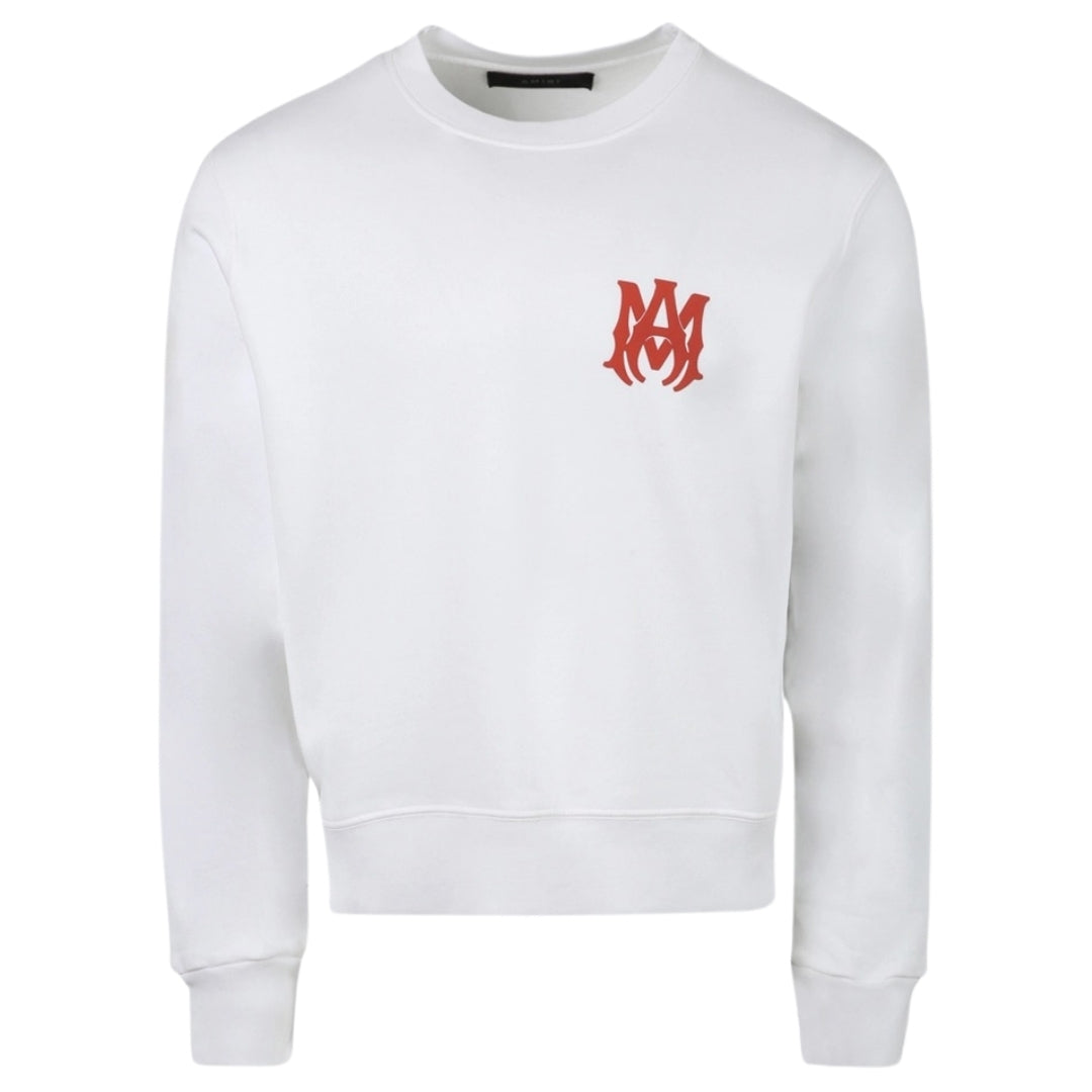 Amiri Mens MA Logo White Sweatshirt Cotton - Size Medium