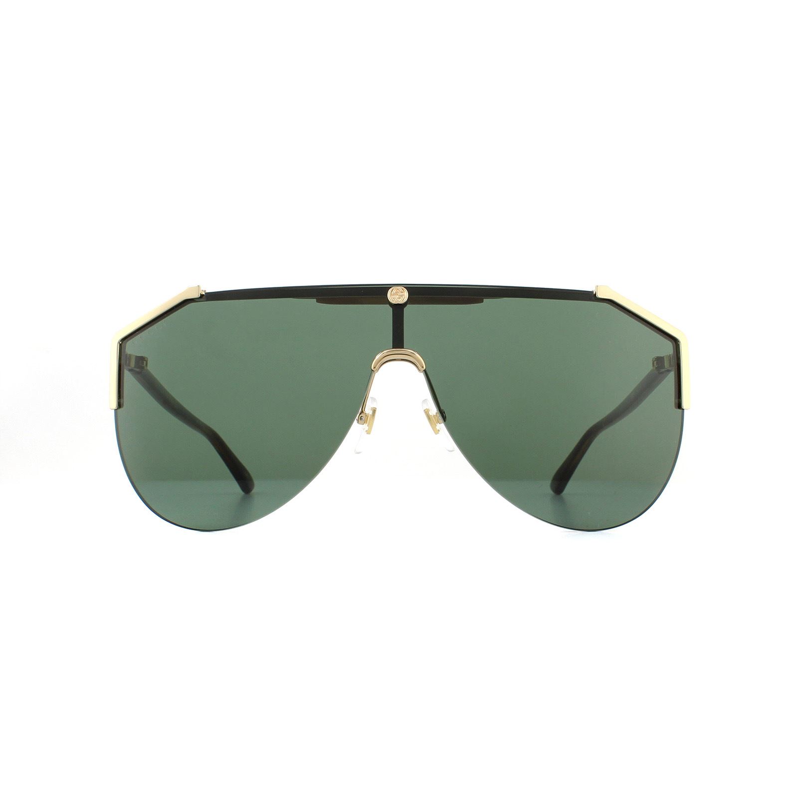 Gucci Womens Sunglasses GG0584S 002 Gold and Havana Green - Brown - One Size