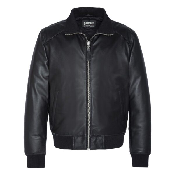 Leather High Neck Jacket