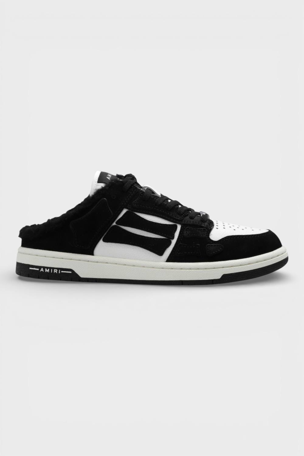 Amiri Women's Skel Low Top Mule Shearling Black | Size: 7