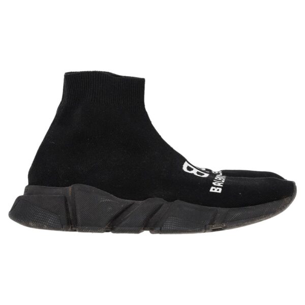 Balenciaga Women's Preloved Speed Trainer in Black Polyester | Size: 4