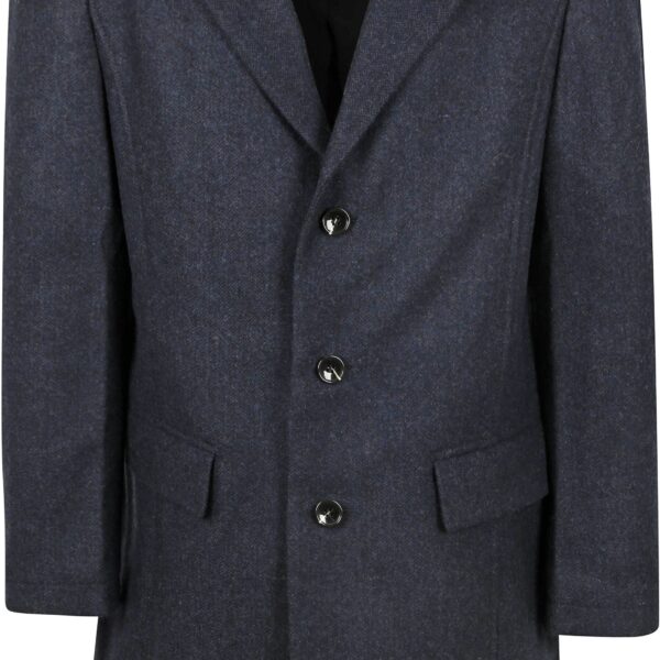 McGregor Coat Wool Herringbone Navy Blue Dark Blue size L
