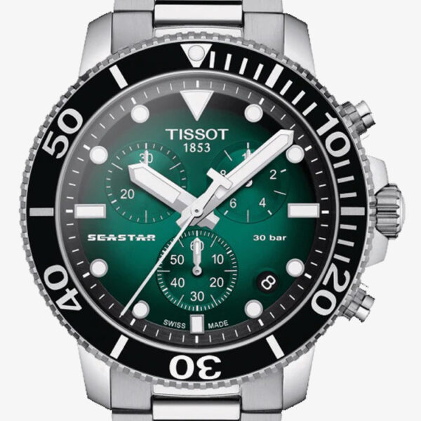 Tissot Mens Seastar 1000 Chronograph Bracelet Watch T120.417.11.091.01
