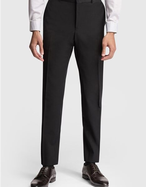 Ted Baker Slim Fit Black Panama Men's Suit Trousers