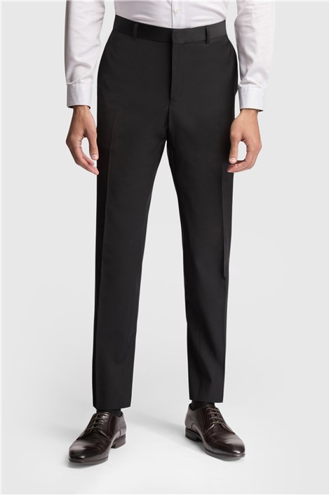 Ted Baker Slim Fit Black Panama Men's Suit Trousers