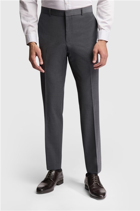 Ted Baker Slim Fit Charcoal Grey Panama Men's Suit Trousers